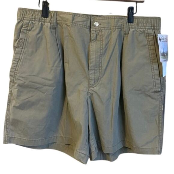 Columbia Men's Olive Green atsa II walk Shorts 6 inch inseam large trail NWT - Picture 1 of 7